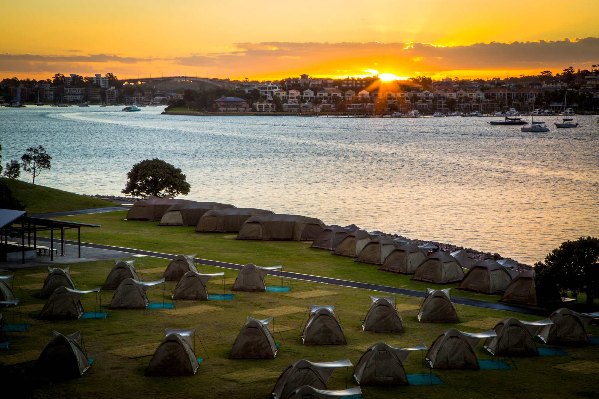 Camping, Cockatoo Island